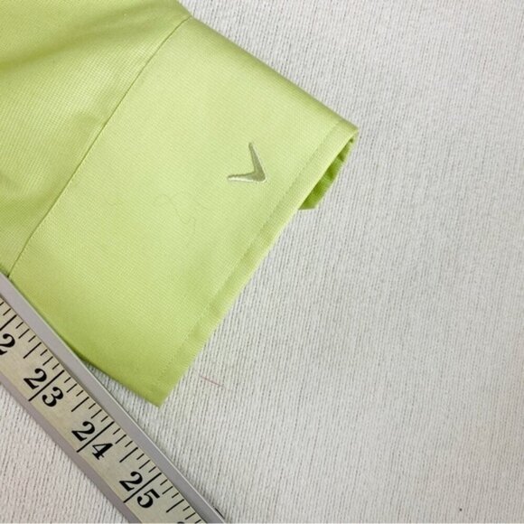 Callaway Nanotex Long Sleeve Button Front Mint Green Shirt - Picture 7 of 16